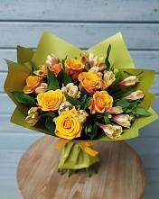 Букет цветов из:  Альстромерии и Розы в Андреевское