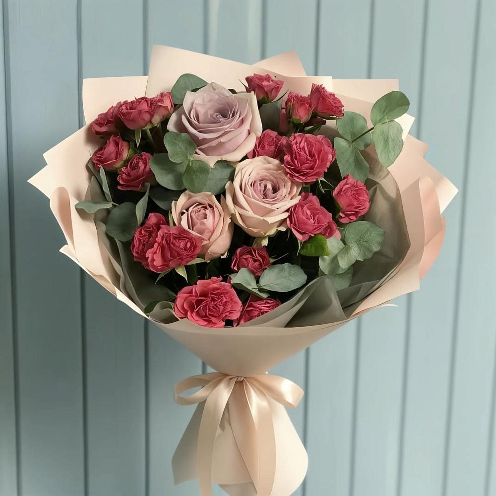 Букет цветов из: Гвоздики и Розы в Андреевское