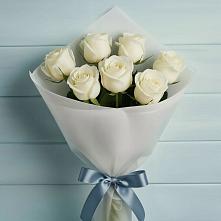 Букет 7 Белых роз Эдлесс Лав #REPLACE_PRED# Андреевское