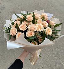 Букет Кремовые розы Латте в Андреевское