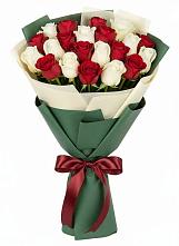 Букет Микс из красных и белых роз #REPLACE_PRED# Андреевское