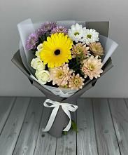 Букет цветов из:  Розы, Герберы и Хризантемы в Андреевское