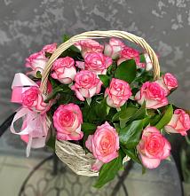Цветочная композиция из Розы в корзине #REPLACE_PRED# Андреевское