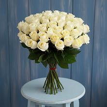 Букет 51 Белая роза Эдлесс Лав в Андреевское