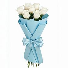 Букет 7 белых роз Проуд #REPLACE_PRED# Андреевское