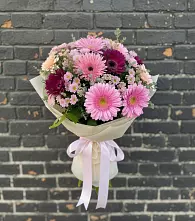Букет цветов из:  Герберы и Хризантемы в Андреевское