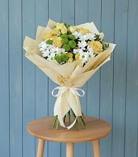 Букет цветов из:  Хризантемы и Розы #REPLACE_PRED# Андреевское