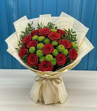 Букет цветов из:  Розы и Хризантемы в Андреевское