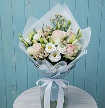 Букет цветов из:  Розы и Лизиантусы #REPLACE_PRED# Андреевское