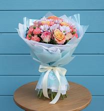 Букет цветов из:  Хризантемы и Розы #REPLACE_PRED# Андреевское