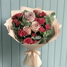 Букет цветов из:  Гвоздики и Розы в Андреевское