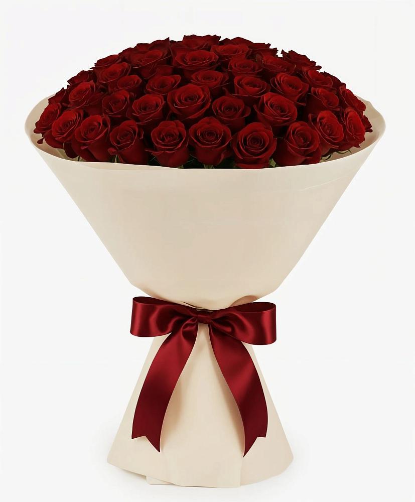 Букет 101 Бордовая роза Блэк Бакарра в Андреевское