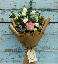 Букет цветов из:  Розы и Лизиантусы #REPLACE_PRED# Андреевское